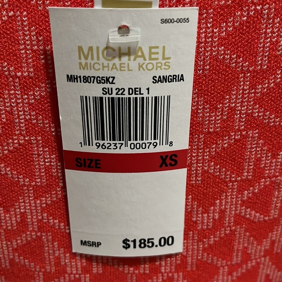 NWT. Michael Kors Logo Jacquard tank dress - Picture 4 of 9